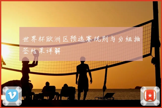 世界杯欧洲区预选赛规则与分组抽签结果详解
